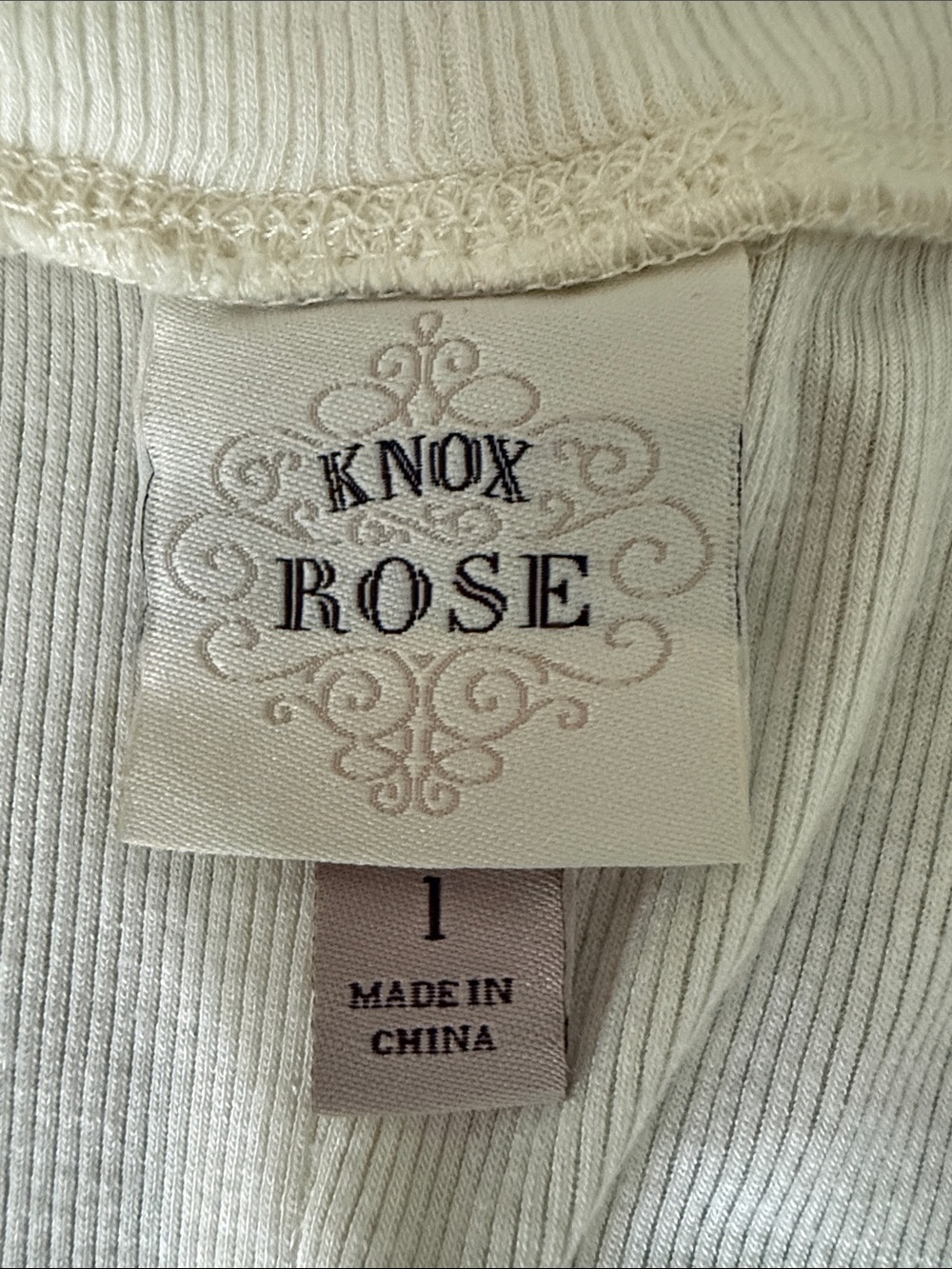 Knox Rose Cream Crochet Trim Tank Top Boho Cottage Core Size Large - Picture 10 of 13